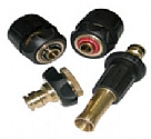 LQ16RM-2 - Rubber covered brass quick coupling kit for 1/2” (12.5mm) hose