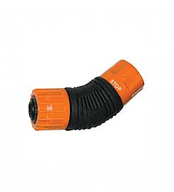 LQ44GS - 5/8”- 3/4” Flexible hose end quick connector with waterstop (Enlarge)