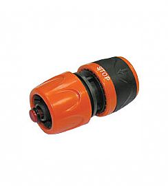 LQ42SRV - 1/2”- 5/8” Hose end quick connector with waterstop (Enlarge)